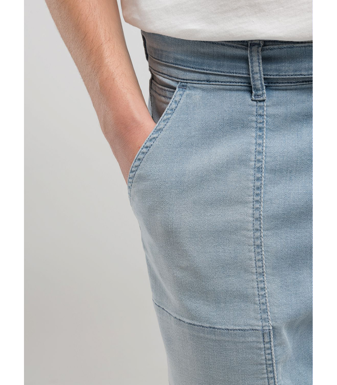 ストレートフィット ストレッチデニム 詳細画像 ライトブルー 5